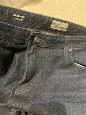 AG Adriano Goldschmied Men's Indigo Straight Jeans